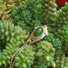 Load image into Gallery viewer, top view of black opal necklace by b worsfold