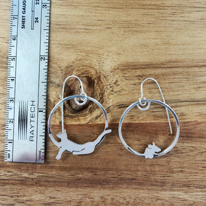 Cat and Mouse Earrings