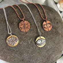 Load image into Gallery viewer, Silver Eye Protection Amulet
