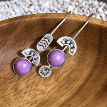 Load image into Gallery viewer, Asymmetrical Amazonite Earrings
