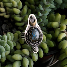 Load image into Gallery viewer, Labradorite Talisman Ring