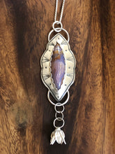 Load image into Gallery viewer, Purple Passion Agate Blossom Necklace