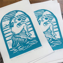 Load image into Gallery viewer, Mermaid Printmaking Original Edition
