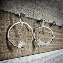 Load image into Gallery viewer, Cat and Mouse Earrings
