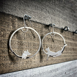 Cat and Mouse Earrings
